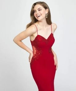 Formal Gowns Madison James - 19-182 Intricate Floral Beaded Illusion Midriff Gown 12 Formal Gowns Madison James - 19-182 Intricate Floral Beaded Illusion Midriff Gown