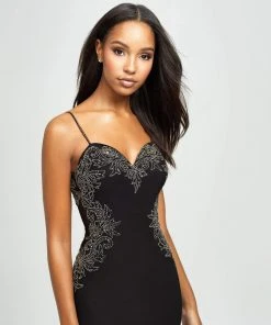 Formal Gowns Madison James - 19-182 Intricate Floral Beaded Illusion Midriff Gown 10 Formal Gowns Madison James - 19-182 Intricate Floral Beaded Illusion Midriff Gown