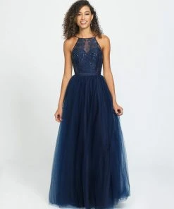 Madison James - 19-188 Embellished Lace Illusion Tulle Gown 9 Madison James - 19-188 Embellished Lace Illusion Tulle Gown