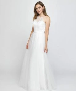 Madison James - 19-188 Embellished Lace Illusion Tulle Gown 13 Madison James - 19-188 Embellished Lace Illusion Tulle Gown