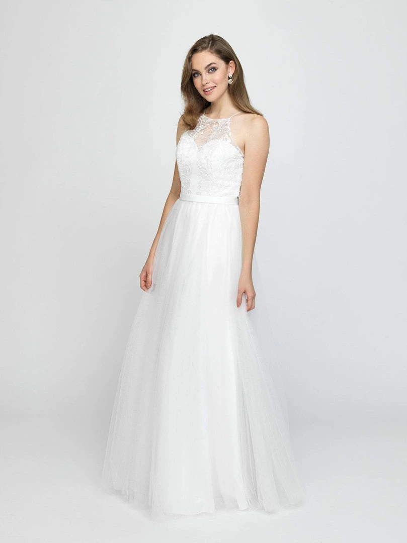 Madison James - 19-188 Embellished Lace Illusion Tulle Gown 8 Madison James - 19-188 Embellished Lace Illusion Tulle Gown