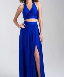 Formal Gowns Madison James - 20-318 Two Piece Halter Jersey A-line Dress 11 Formal Gowns Madison James - 20-318 Two Piece Halter Jersey A-line Dress