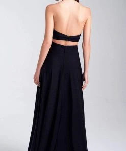 Formal Gowns Madison James - 20-318 Two Piece Halter Jersey A-line Dress 8 Formal Gowns Madison James - 20-318 Two Piece Halter Jersey A-line Dress