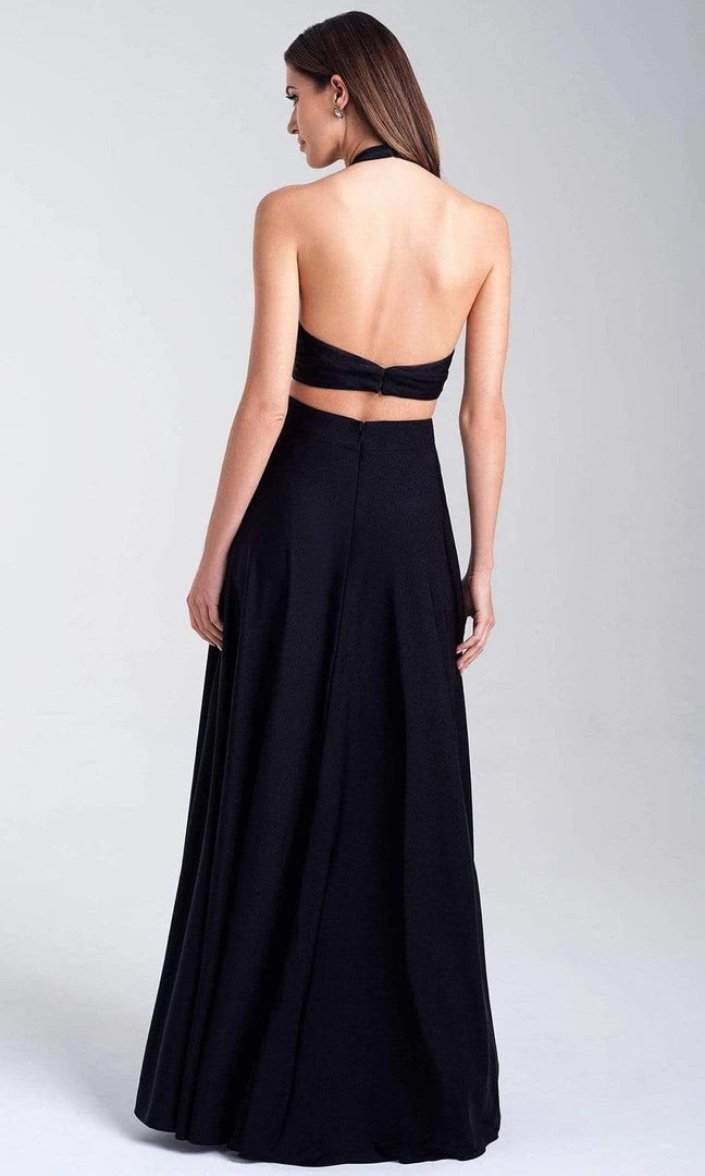 Formal Gowns Madison James - 20-318 Two Piece Halter Jersey A-line Dress 4 Formal Gowns Madison James - 20-318 Two Piece Halter Jersey A-line Dress
