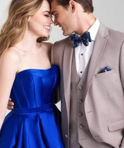 Madison James - 20-323 Strapless Sweetheart Satin Taffeta Ballgown