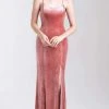 Formal Gowns Madison James - 20-337 Sparkle Velvet Scoop Sheath Dress