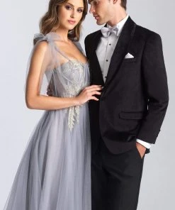 Formal Gowns Madison James - 20-343 Embroidered Sweetheart Tulle A-line Gown