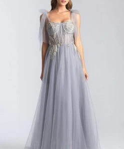 Formal Gowns Madison James - 20-343 Embroidered Sweetheart Tulle A-line Gown