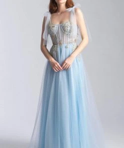 Formal Gowns Madison James - 20-343 Embroidered Sweetheart Tulle A-line Gown