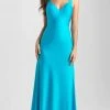 Formal Gowns Madison James - 20-347 Plunging V-neck Sheath Dress
