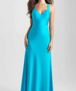 Formal Gowns Madison James - 20-347 Plunging V-neck Sheath Dress