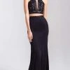 Formal Gowns Madison James - 20-348 Two Piece Sequined Halter Trumpet Dress 1 Formal Gowns Madison James - 20-348 Two Piece Sequined Halter Trumpet Dress