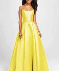 Formal Gowns Madison James - Sleeveless Square Neck Mikado Prom Ballgown 19-107 - 1 Pc Cerise In Size 8 Available