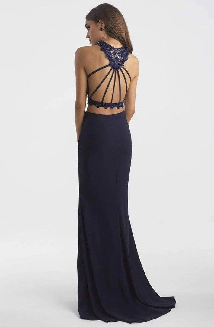 Formal Gowns Madison James - Two Piece Lace Sheath Dress 18-619 - 1 Pc Navy In Size 00 Available 4 Formal Gowns Madison James - Two Piece Lace Sheath Dress 18-619 - 1 Pc Navy In Size 00 Available