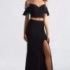 Formal Gowns Madison James Two Piece Off-Shoulder Evening Gown 2 Formal Gowns Madison James Two Piece Off-Shoulder Evening Gown
