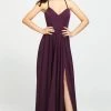 Madison James - V-Neck Sleeveless Stretch Satin A-Line Gown 19-178 - 1 Pc Purple In Size 24 Available Formal Gowns 2 Madison James - V-Neck Sleeveless Stretch Satin A-Line Gown 19-178 - 1 Pc Purple In Size 24 Available Formal Gowns