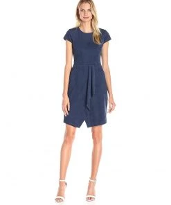 Maggy London - G2592M Jewel Neck A-line Dress