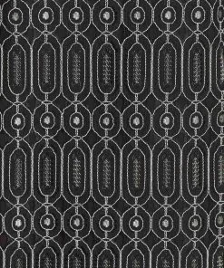 Maggy London - G3231M Cold Shoulder Bishop Sleeve Geo-Lace Print Dress