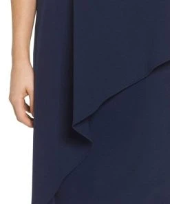 Cocktail Dresses Maggy London - G3278M Elbow Sleeve Ruffle Wrap Sheath Dress 10 Cocktail Dresses Maggy London - G3278M Elbow Sleeve Ruffle Wrap Sheath Dress