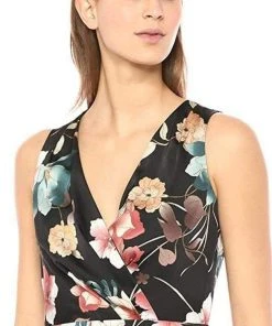 Cocktail Dresses Maggy London - G3784M Tea Length Floral Surplice Dress 11 Cocktail Dresses Maggy London - G3784M Tea Length Floral Surplice Dress