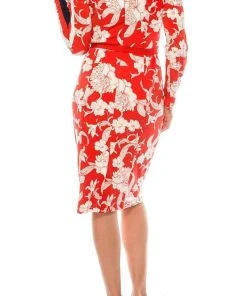 Plus Size Dresses Maggy London - G4327M Jewel Floral Printed Dress