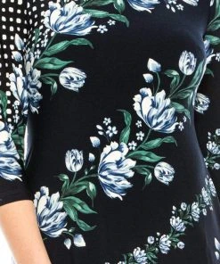 Cocktail Dresses Maggy London - G4373M Quarter Sleeve Floral Print Dress 17 Cocktail Dresses Maggy London - G4373M Quarter Sleeve Floral Print Dress