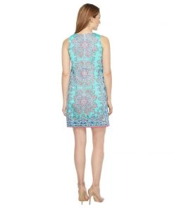 Maggy London - T2648MNR Medallion Print Cotton Dress