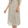 Maison Tara - 95100M Short Sleeve Stripe Tie Back Dress 1 Maison Tara - 95100M Short Sleeve Stripe Tie Back Dress