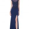 Marsoni By Colors - M155 Beaded Baroque Illusion Gown