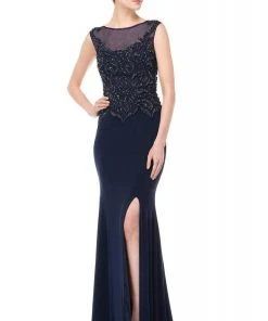 Marsoni By Colors - M155 Beaded Baroque Illusion Gown
