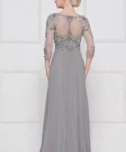 Formal Gowns Marsoni By Colors - M189 Chiffon Scoop Neck A-Line Dress 9 Formal Gowns Marsoni By Colors - M189 Chiffon Scoop Neck A-Line Dress