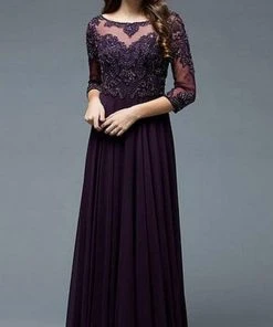 Formal Gowns Marsoni By Colors - M189 Chiffon Scoop Neck A-Line Dress 12 Formal Gowns Marsoni By Colors - M189 Chiffon Scoop Neck A-Line Dress