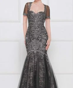 Marsoni By Colors - M259 Embroidered Sweetheart Trumpet Gown 9 Marsoni By Colors - M259 Embroidered Sweetheart Trumpet Gown