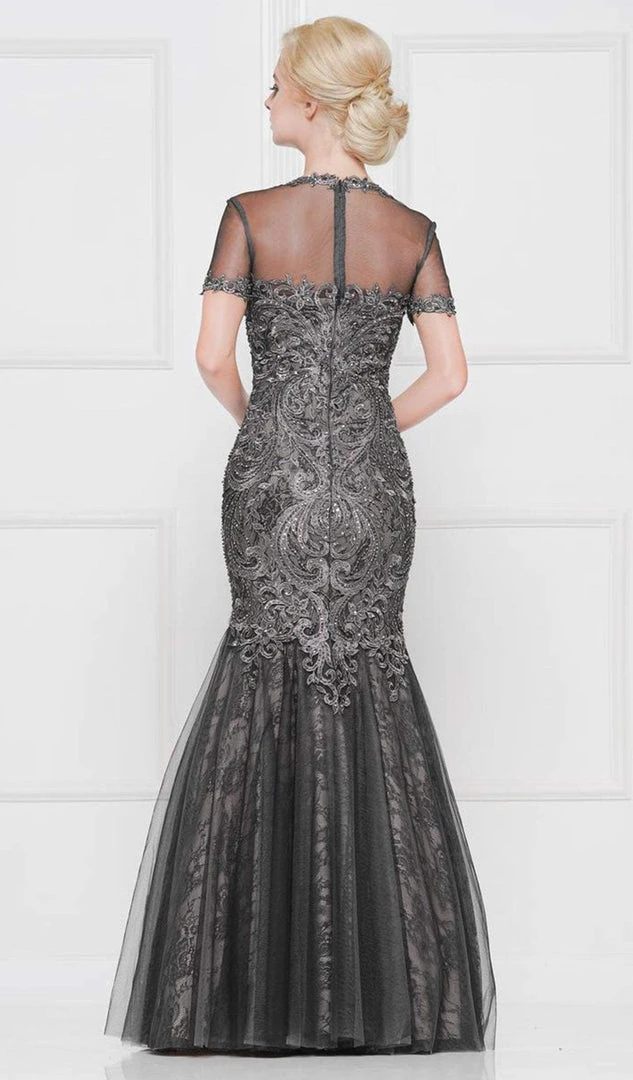 Marsoni By Colors - M259 Embroidered Sweetheart Trumpet Gown 4 Marsoni By Colors - M259 Embroidered Sweetheart Trumpet Gown