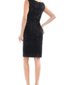 Marsoni By Colors - MV1060 Embellished V-neck Sheath Dress Cocktail Dresses