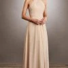 Mary's Bridal - Halter Neck Chiffon Sheath Dress MB7057 - 1 Pc Champagne In Size 8 Available 1 Mary's Bridal - Halter Neck Chiffon Sheath Dress MB7057 - 1 Pc Champagne In Size 8 Available
