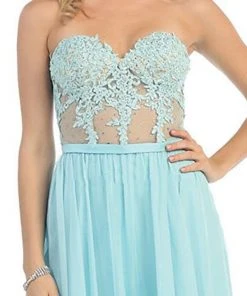 May Queen - Beaded Floral Chiffon Prom Dress 14 May Queen - Beaded Floral Chiffon Prom Dress