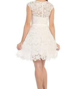 May Queen - Beaded Floral Cocktail Dress