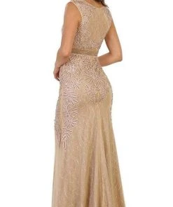 May Queen - Beaded Illusion Bateau Sheath Evening Gown RQ7524 Formal Gowns 13 May Queen - Beaded Illusion Bateau Sheath Evening Gown RQ7524 Formal Gowns