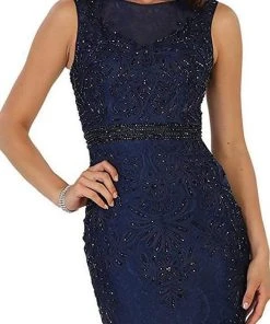 May Queen - Beaded Illusion Bateau Sheath Evening Gown RQ7524 Formal Gowns 11 May Queen - Beaded Illusion Bateau Sheath Evening Gown RQ7524 Formal Gowns