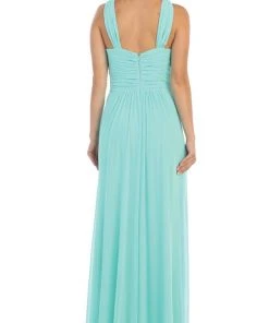 Formal Gowns May Queen - Beaded Yoke Scoop Neck A-Line Bridesmaid Dress 11 Formal Gowns May Queen - Beaded Yoke Scoop Neck A-Line Bridesmaid Dress