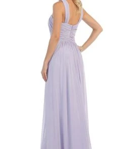 Formal Gowns May Queen - Beaded Yoke Scoop Neck A-Line Bridesmaid Dress 17 Formal Gowns May Queen - Beaded Yoke Scoop Neck A-Line Bridesmaid Dress