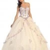Formal Gowns May Queen - Bedazzled Sweetheart Quinceanera Ball Gown LK61 - 1 Pc Champagne In Size 4 Available 1 Formal Gowns May Queen - Bedazzled Sweetheart Quinceanera Ball Gown LK61 - 1 Pc Champagne In Size 4 Available