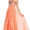 May Queen - Divine Long Strapless Sequined Prom Dress