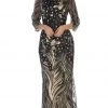 May Queen - Embellished Bateau Sheath Evening Dress RQ7686 - 1 Pc Silver/Multi In Size 3XL Available Formal Gowns 2 May Queen - Embellished Bateau Sheath Evening Dress RQ7686 - 1 Pc Silver/Multi In Size 3XL Available Formal Gowns