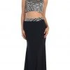 May Queen - Embellished Crop Top Two-Piece Jersey Prom Dress Formal Gowns 2 May Queen - Embellished Crop Top Two-Piece Jersey Prom Dress Formal Gowns