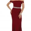Formal Gowns May Queen - Embellished Off-Shoulder Sheath Homecoming Dress