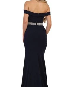 Formal Gowns May Queen - Embellished Off-Shoulder Sheath Homecoming Dress