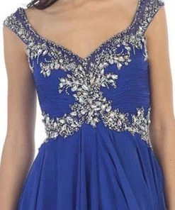Formal Gowns May Queen - Embellished V-neck A-line Prom Dress 11 Formal Gowns May Queen - Embellished V-neck A-line Prom Dress