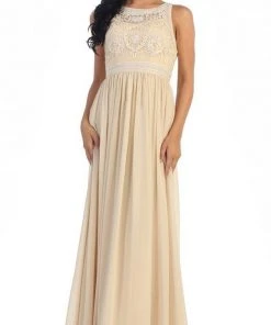 May Queen - Embroidered Jewel A-line Evening Dress Formal Gowns 20 May Queen - Embroidered Jewel A-line Evening Dress Formal Gowns